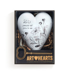 Demdaco 25 Years of You & Me Art Heart