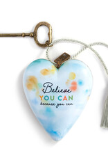 Demdaco "Believe you can because you can" Art Heart