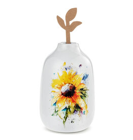 Demdaco Sunflowers Bud Vase