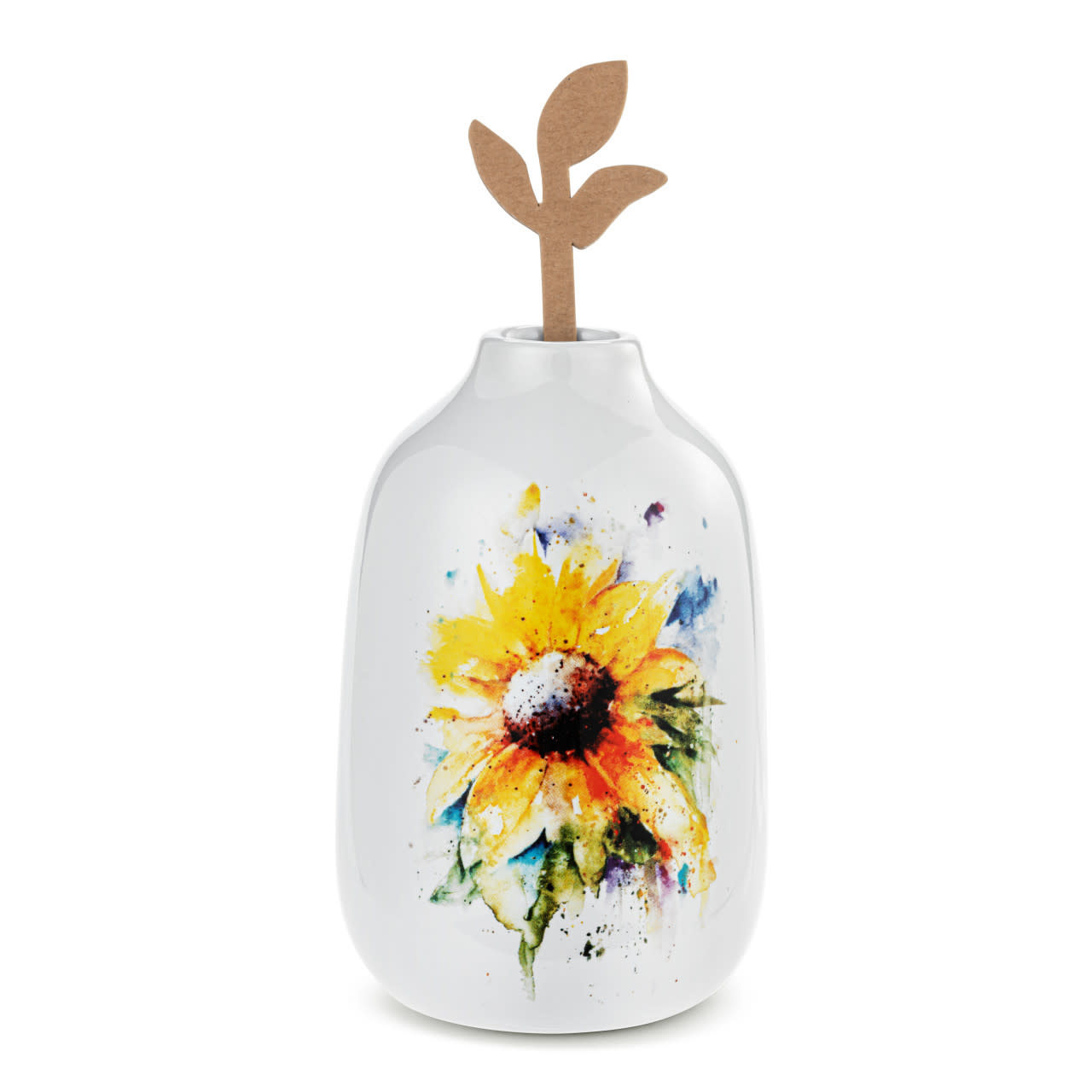 Demdaco Sunflowers Bud Vase