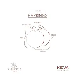 Keva Style Breathe Leather Earrings