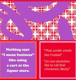 Drinks On Me Fireball Double Sided Napkin