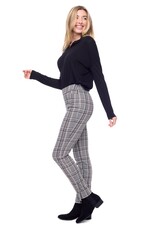 Up Plaid Full Length Pant