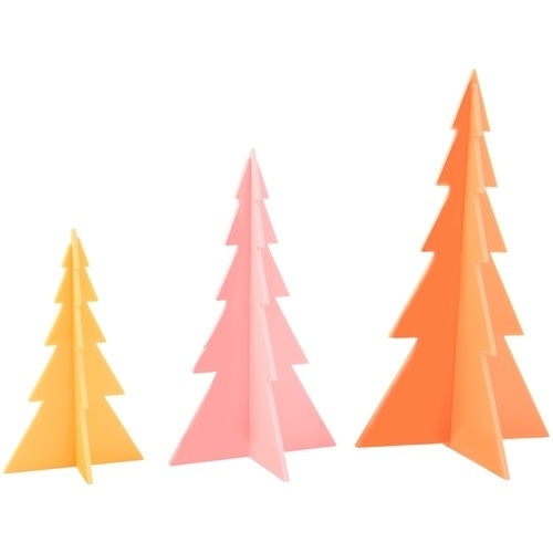 Kailo Chic Acrylic Tree Set Orange Peach Yellow