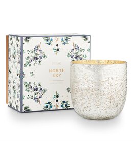 Illume North Sky  Luxe Sanded Mercury Glass Candle