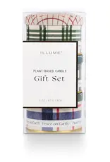 Illume Balsam & Cedar Noble Holiday Candle Tin Trio Gift Set