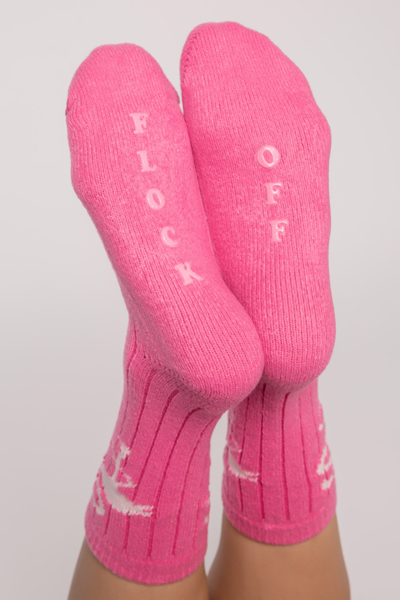 PJ Salvage Flock Off Socks Pink