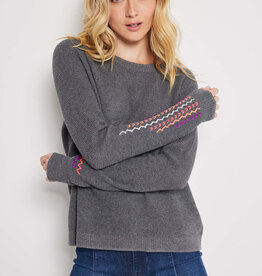 Lisa Todd Lets Meet Sweater Charcoal