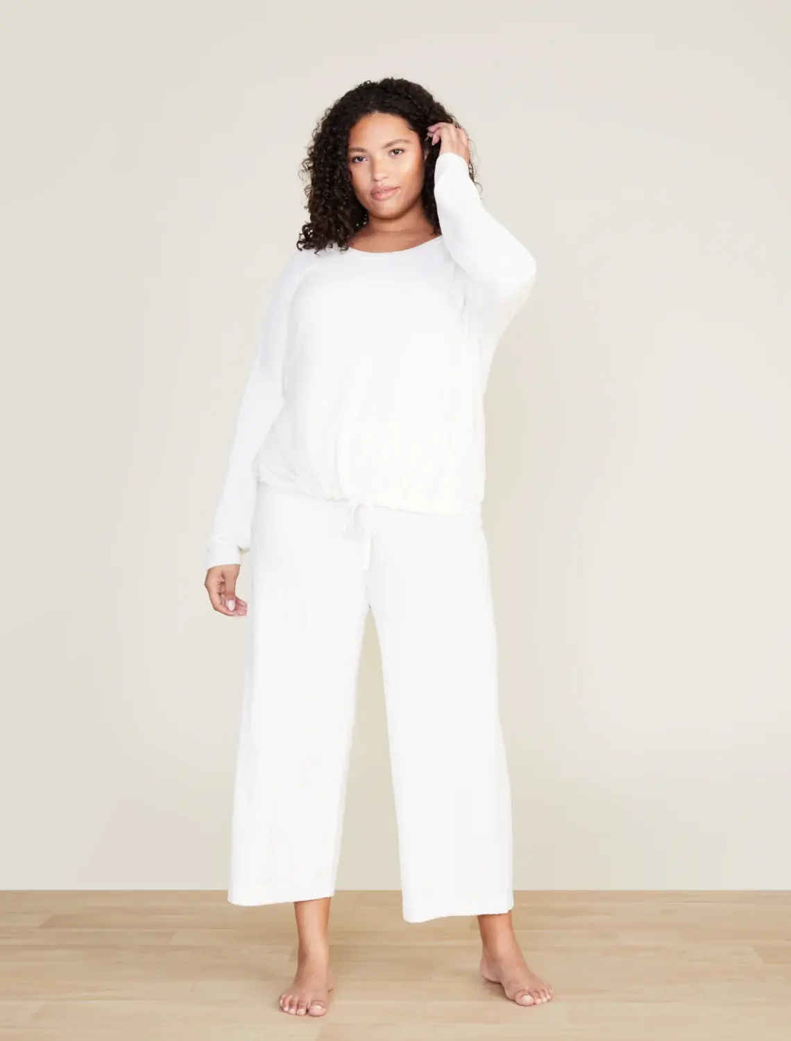 Barefoot Dreams CozyChic Culotte Pearl
