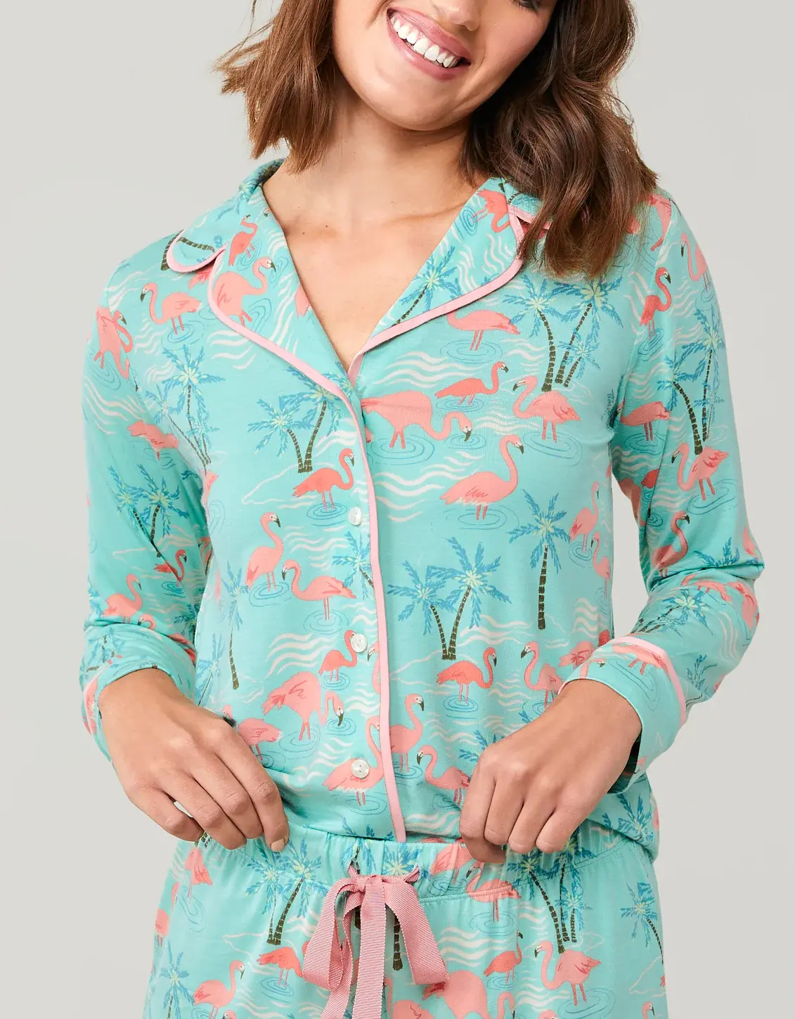Spartina Pajama Top Flamingos