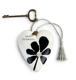 Demdaco Best Friends Bold Floral Art Heart