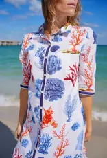 Isla Payal Ibiza Midi Dress Blue Coral