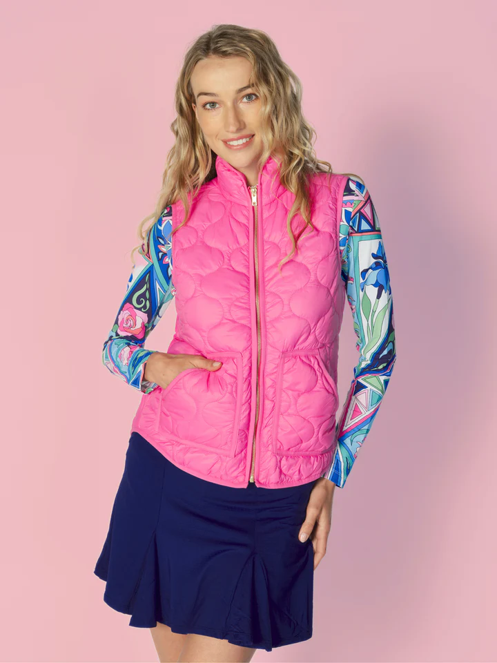 G Lifestyle Padded Vest Hot Pink