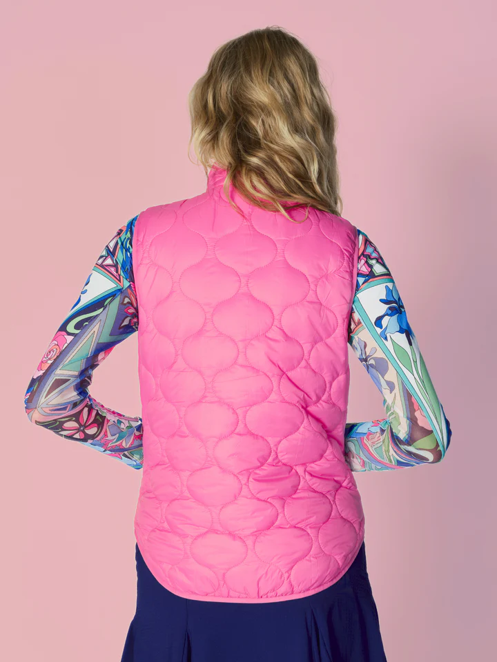 G Lifestyle Padded Vest Hot Pink
