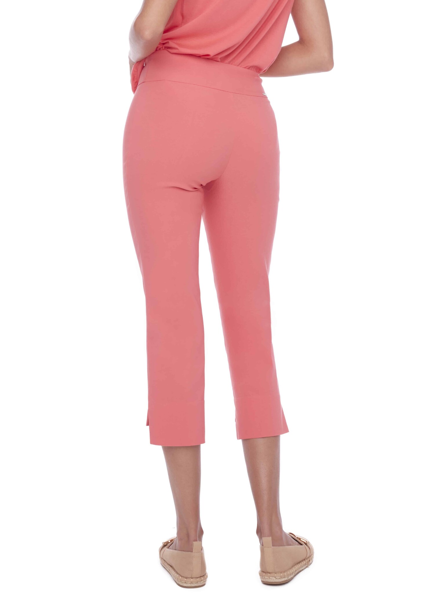 Up Hi Lo Crop Pant Coral