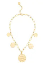 Zenzii Hammered Medallion Necklace