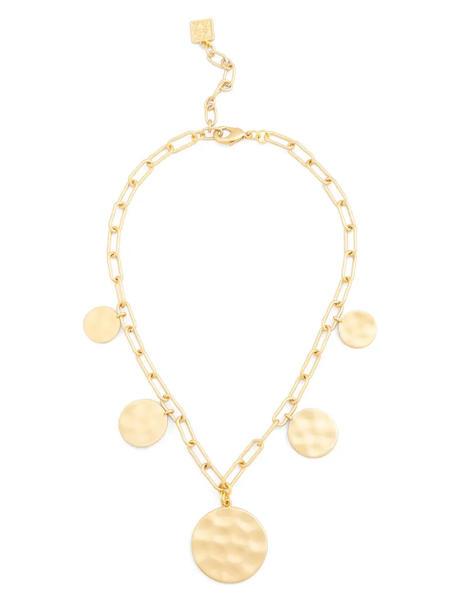 Zenzii Hammered Medallion Necklace