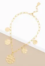 Zenzii Hammered Medallion Necklace