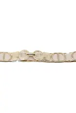 German Fuentes One Size Stretch Belt w/ Gold Circles