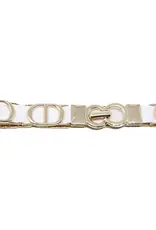 German Fuentes One Size Stretch Belt w/ Gold Circles