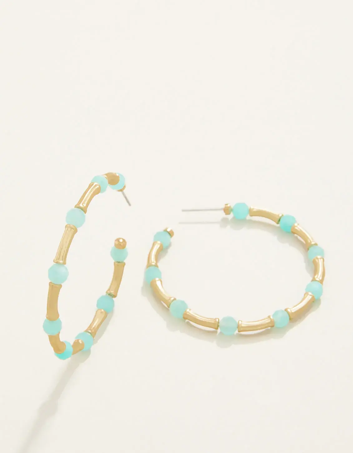 Spartina Calm Waters Hoop Earrings Amazonite