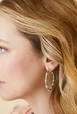 Spartina Calm Waters Hoop Earrings Amazonite