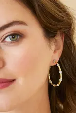 Spartina Calm Waters Hoop Earrings Aquamarine