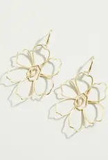 Spartina Granny Flower Earrings Gold