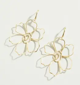 Spartina Granny Flower Earrings Gold