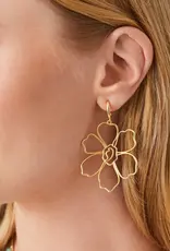 Spartina Granny Flower Earrings Gold