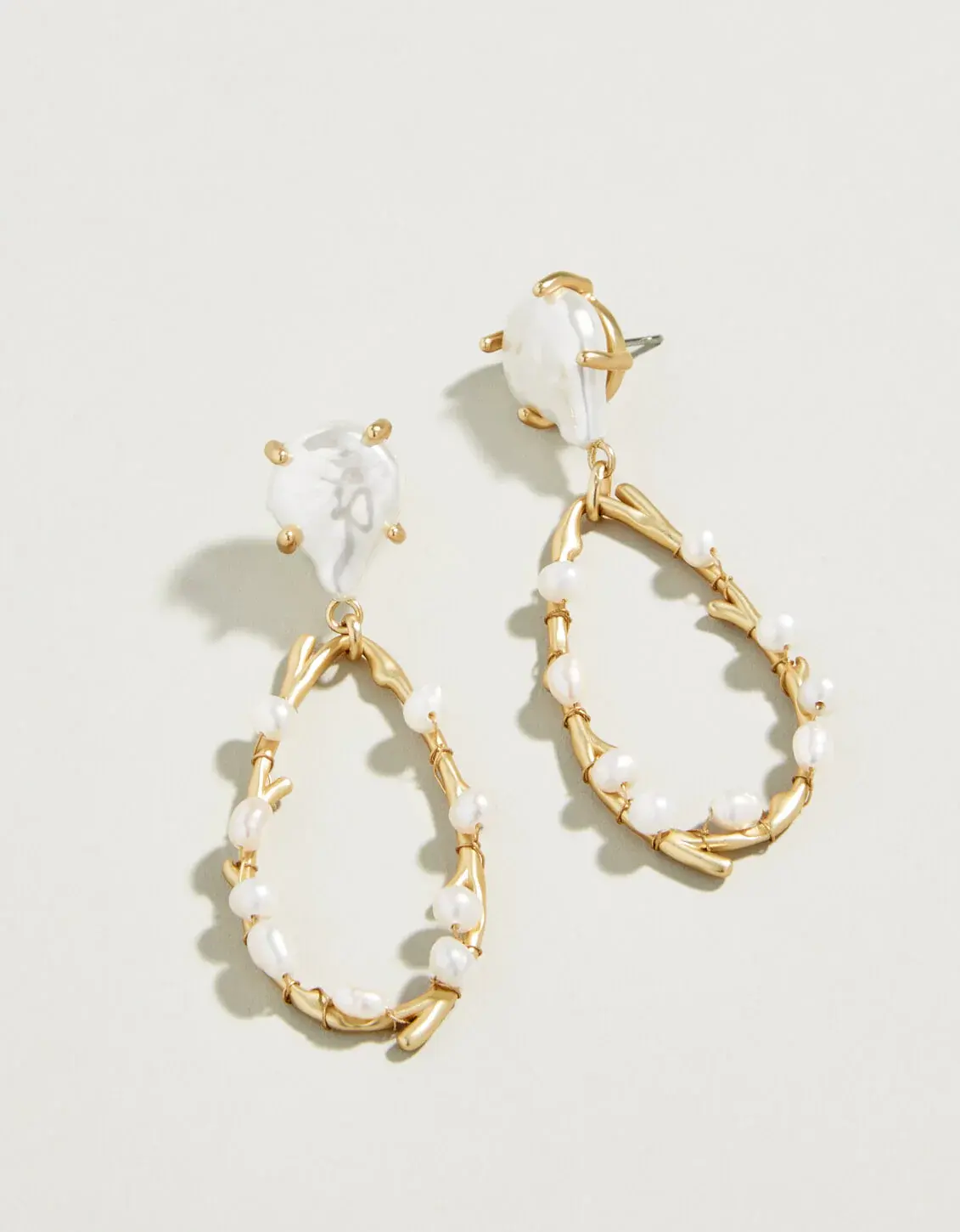 Spartina Sea Coral Pearl Earrings Pearl