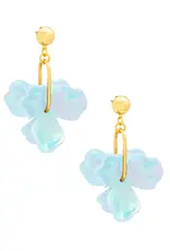 Zenzii Iridescent Resin Petal Drop Earring
