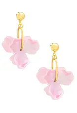 Zenzii Iridescent Resin Petal Drop Earring