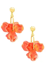 Zenzii Iridescent Resin Petal Drop Earring