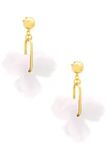 Zenzii Iridescent Resin Petal Drop Earring