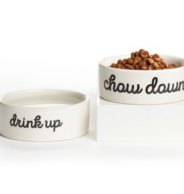 Gift Craft Chow Down Pet Bowls Set of 2