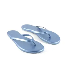 Solei Sea Metallic Denim Flip Flops