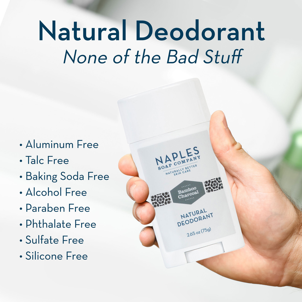 Naples Soap Co. Bamboo Charcoal Deodorant