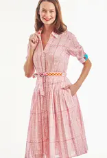 Dizzy Lizzie Mrs Maisel Dress Pink Geo