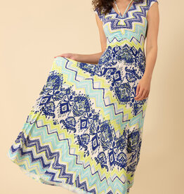 Hale Bob Angela Maxi Dress Navy