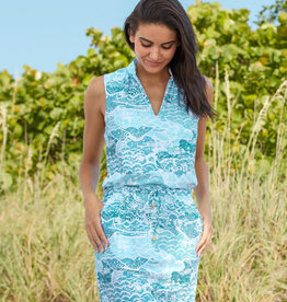 Helen Jon Sanibel Dress Malibu Blue