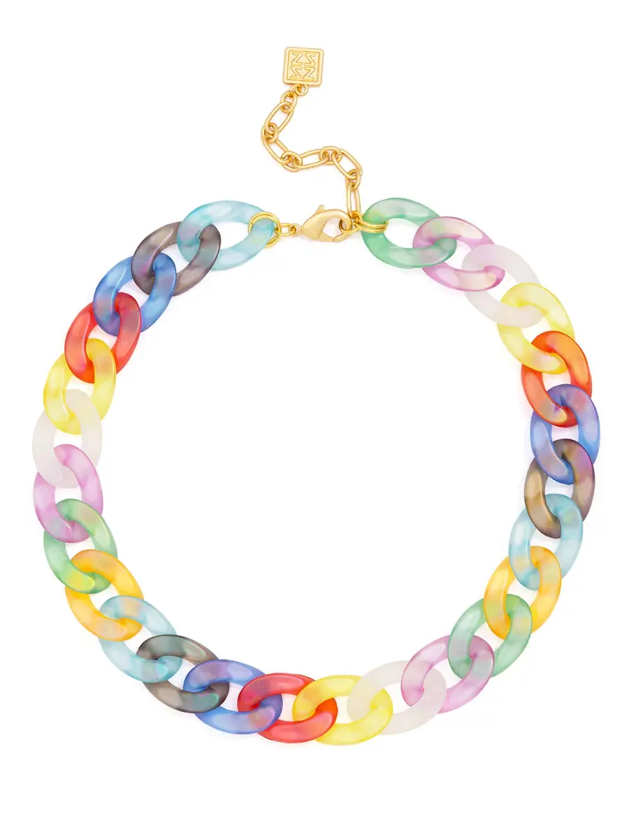 Zenzii Resin Mixed Colorway Necklace