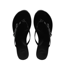 Solei Sea Mini Bow Flip Flop Black