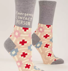 Blue Q Emergency Contact Person Womens Socks