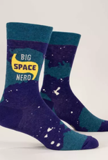 Blue Q Big Space Nerd Mens Socks