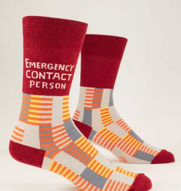 Blue Q Emergency Contact Person Mens Socks