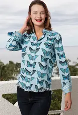 Dizzy Lizzie Cape Cod Shirt Butterflies