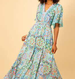 Hale Bob Charlee Dress Turquoise