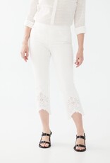 French Dressing Pull On Crop Pant White