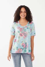 French Dressing Burnout Floral Top Soltice